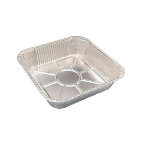 Pas de qualité alimentaire en aluminium carré en aluminium carré avec couvercles