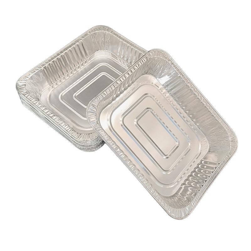 Plat à rôtir extra large en aluminium avec couvercle, 3 200 ml