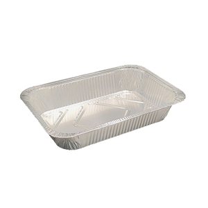 Plateau de stockage de nourriture de casseroles en aluminium jetables carrées de 750 ml