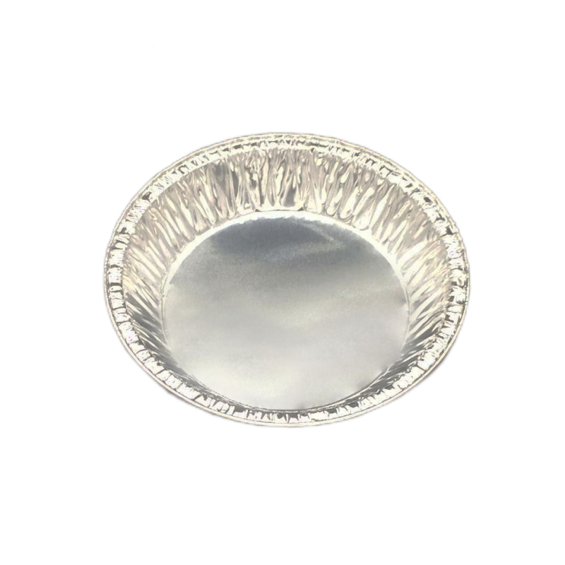 Petit plateau jetable rond de muffin de papier d'aluminium de 4 pouces