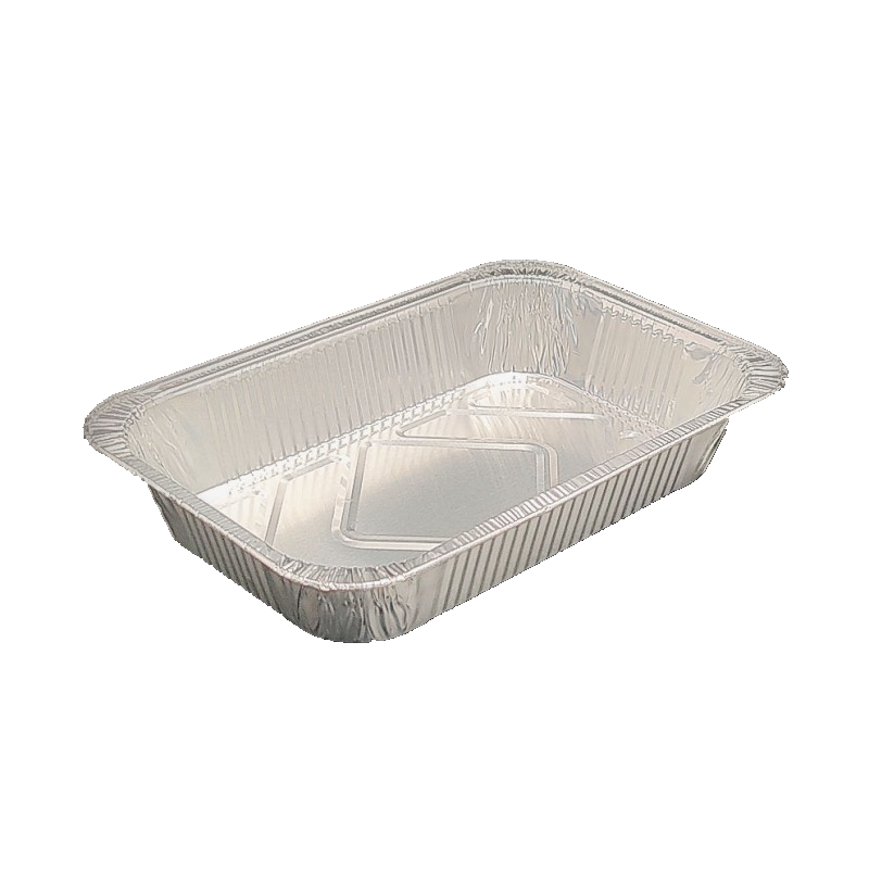 Plateau de stockage de nourriture de casseroles en aluminium jetables carrées de 750 ml