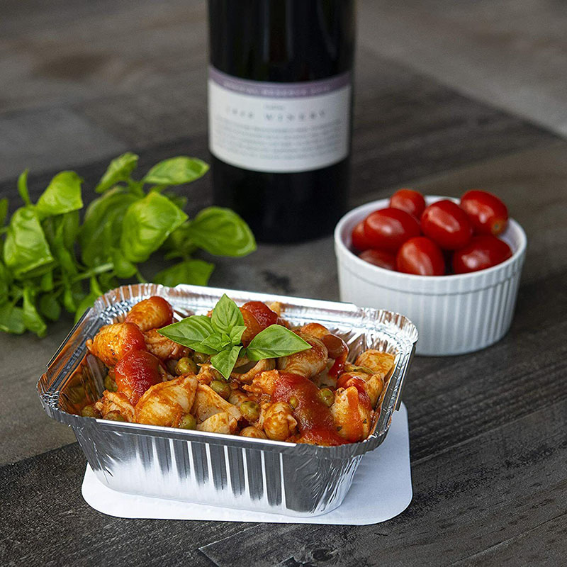 Moule à gâteau carré pour plats à four en aluminium de 250 ml