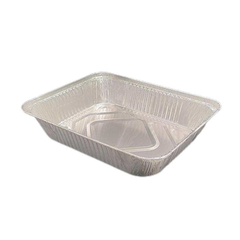 Plateau rectangulaire de service de restauration de plat de cuisson de papier d'aluminium de 3200 ml