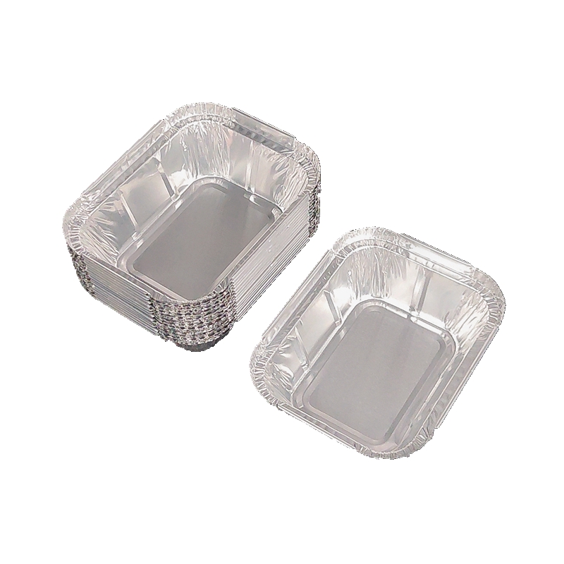 Petits ustensiles de cuisine en papier d'aluminium de 220 ml avec couvercle