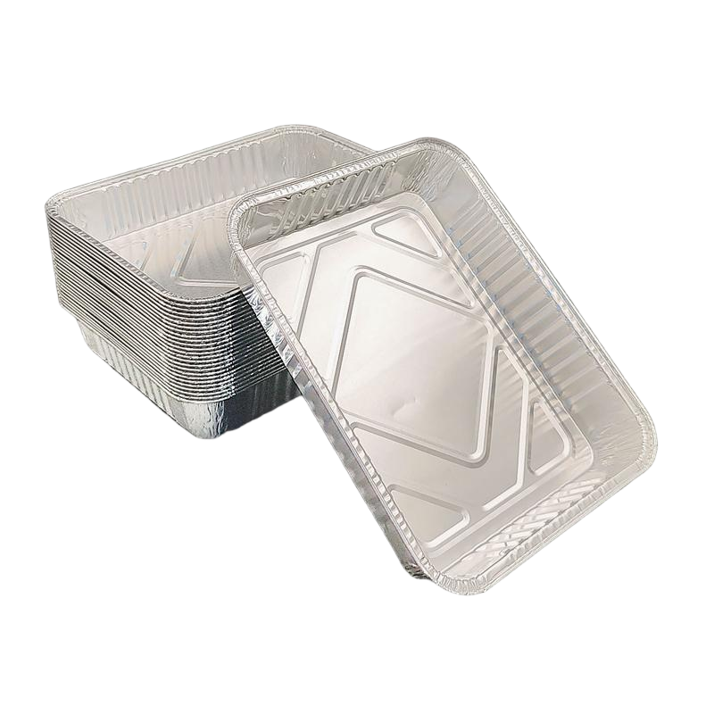 Plaque de barbe à plaque de barbecue en aluminium à aluminium rectangulaire moyen