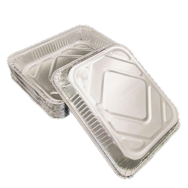Récipient alimentaire en aluminium jetable pour la cuisson de la rôtissage