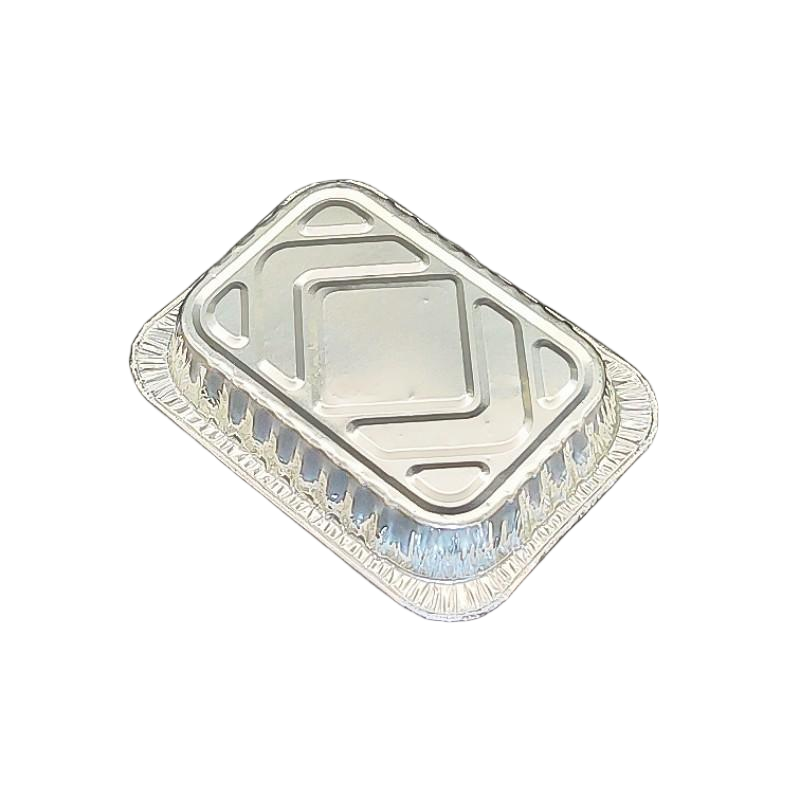 Petit plateau alimentaire en aluminium jetable pour la cuisson ou les plats à emporter