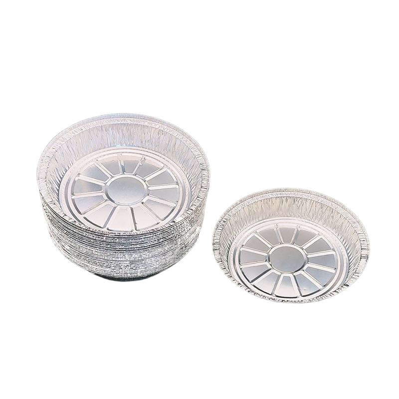 Pas à tarte en aluminium premium de 8 pouces, jetable et recyclable
