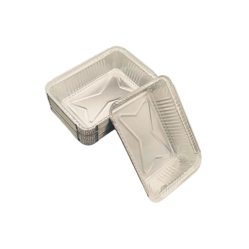 Plateau de four en aluminium de qualité alimentaire jetable 1100 ml