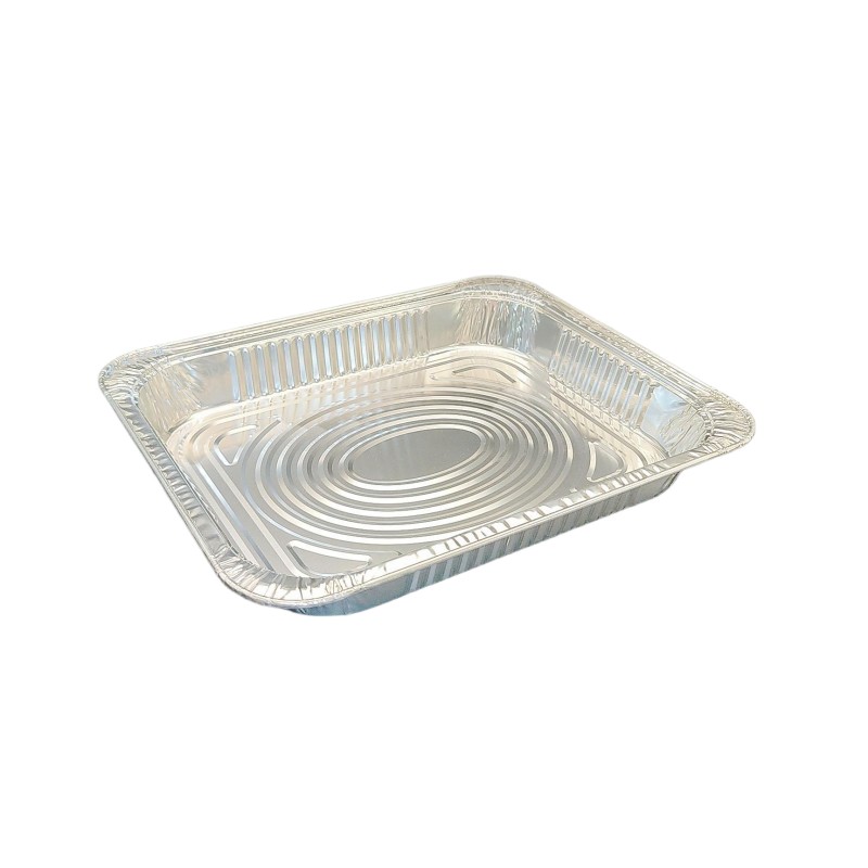 2450 ml Assiette de barbecue de dinde en papier d'aluminium
