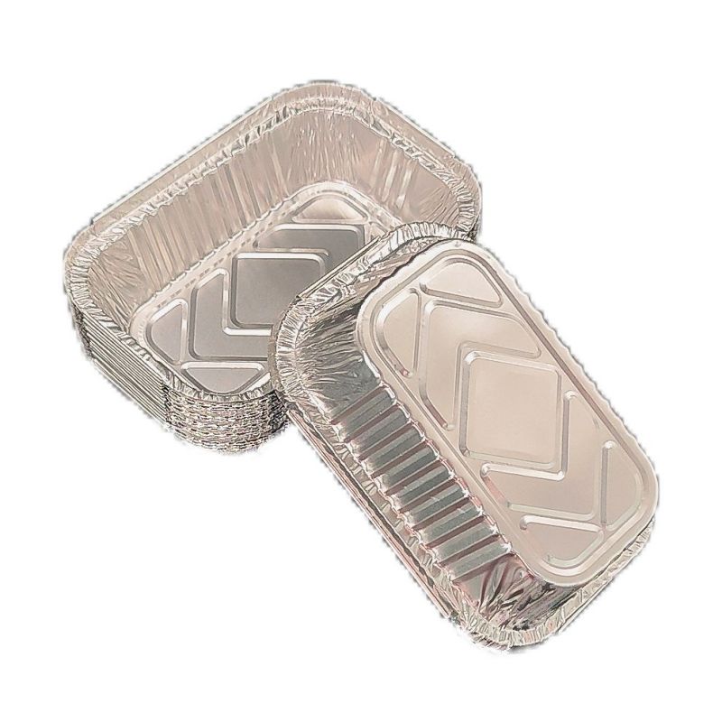 Ustensiles de cuisson jetables rectangulaires du papier d'aluminium 600ml