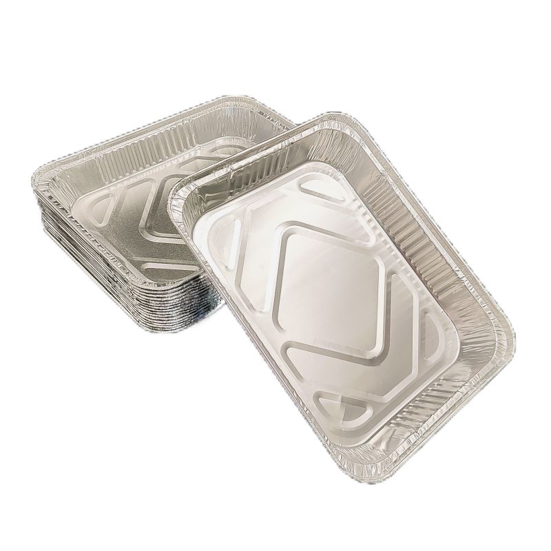 Récipient alimentaire en aluminium jetable pour la cuisson de la rôtissage