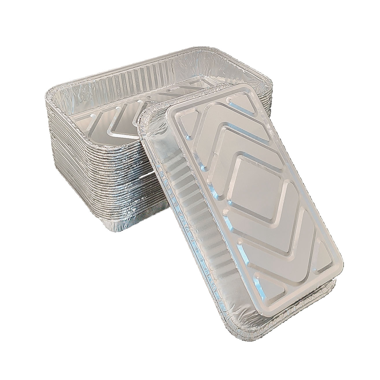 850 ml de casserole en aluminium rectangulaire, bords peu profonds