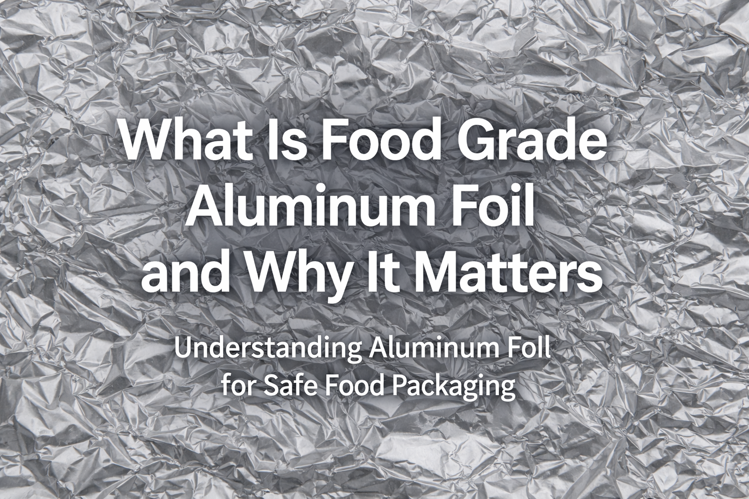 Qu'est-ce que le papier d'aluminium de qualité alimentaire et pourquoi c'est important
