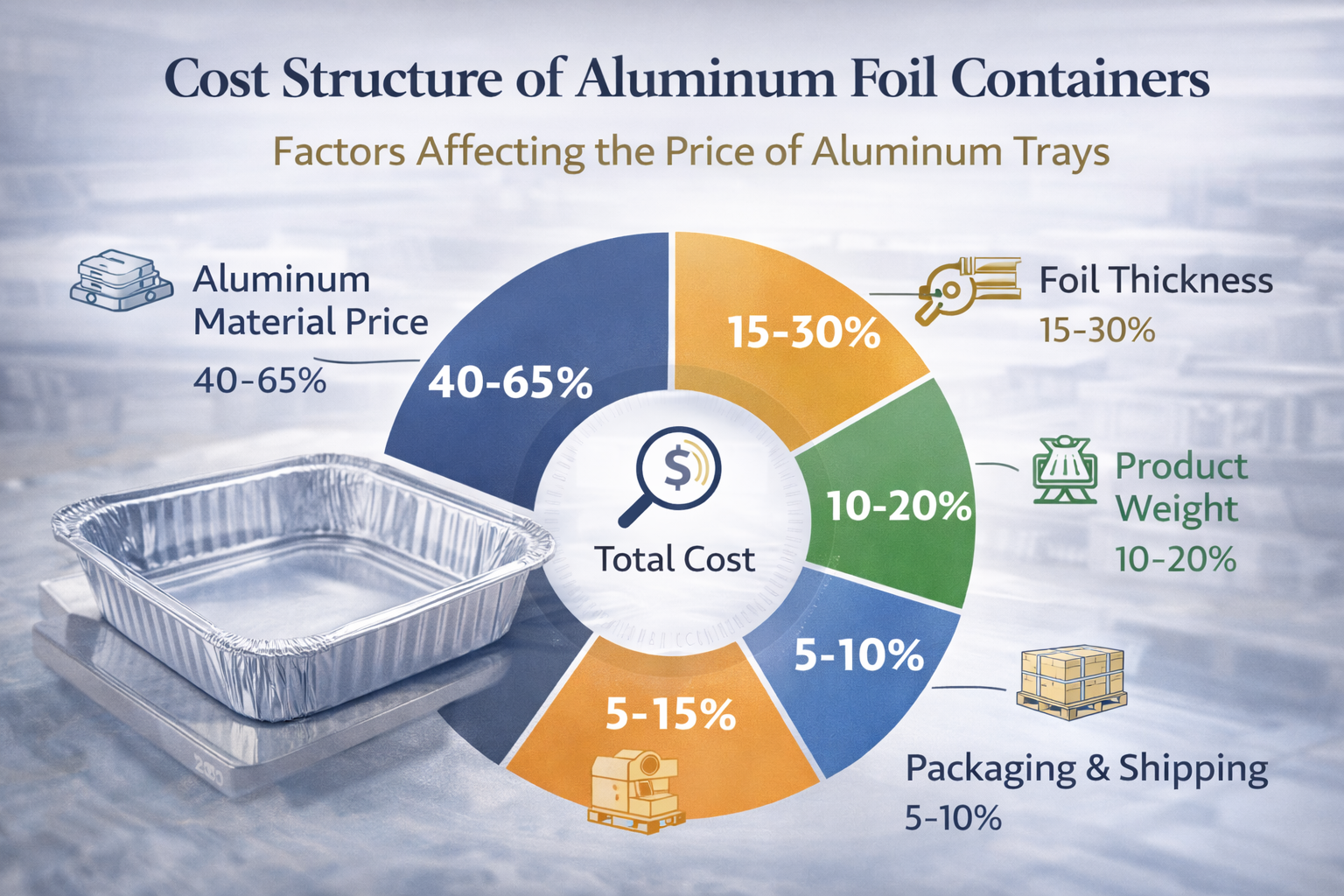 Qu'est-ce qui affecte le prix des contenants en papier d'aluminium