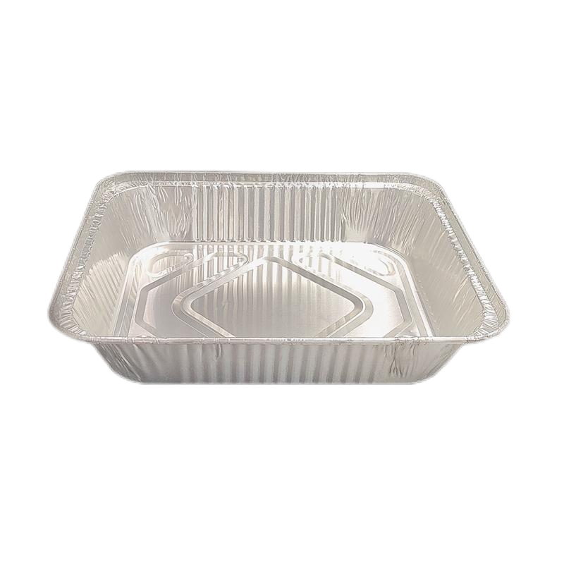 Plateau rectangulaire de service de restauration de plat de cuisson de papier d'aluminium de 3200 ml