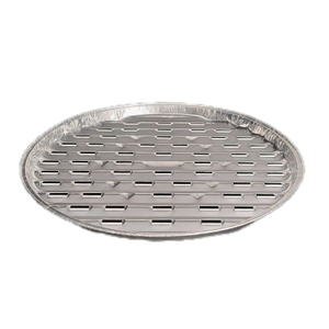 Plateaux ronds de Brolier de casserole d'égouttement de gril de papier d'aluminium pour camper