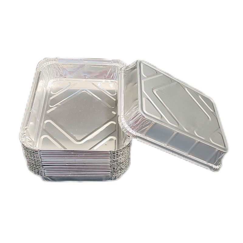 Plateau de service de cuisson rectangulaire en papier d'aluminium 950 ml